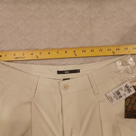 Vans Alder Relaxed Pleated Pants White Women's Size 29 VN000GA0DJR - Picture 9 of 12